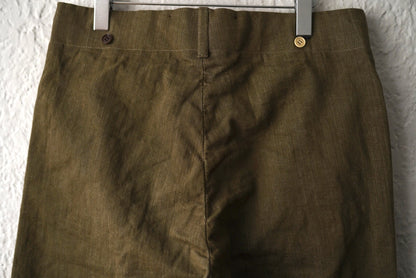 25SS British army trousers 50's ミリタリートラウザーズパンツ 46 / the Crooked Tailor(ザ クルーキッドテーラー)