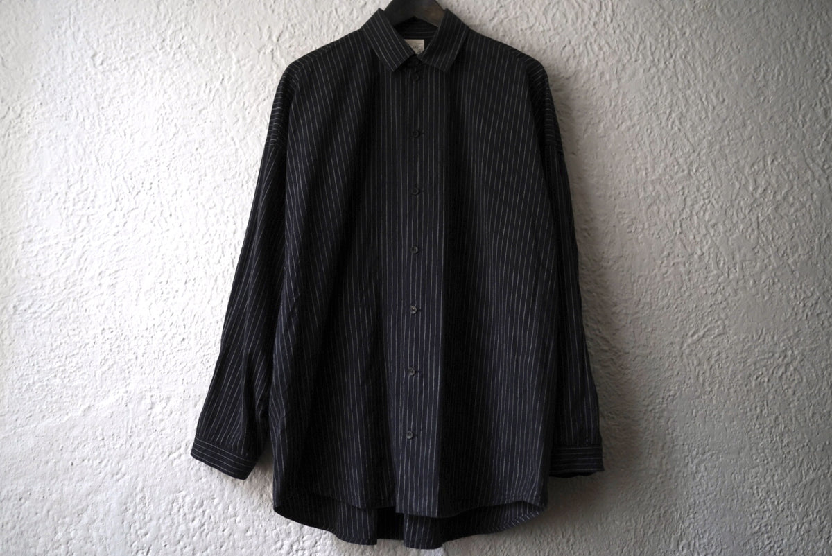 24SS SHIRT#100 Cotton Shirting コットンストライプシャツ / JAN-JAN VAN ESSCHE(ヤンヤンヴァンエシュ)