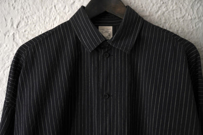 24SS SHIRT#100 Cotton Shirting コットンストライプシャツ / JAN-JAN VAN ESSCHE(ヤンヤンヴァンエシュ)