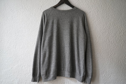 16AW ウォッシャブルウールスウェットトップス グレー / OPUS JAPAN(オーパスジャパン)