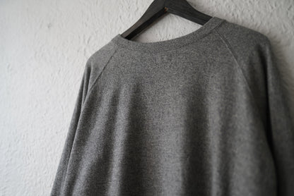 16AW ウォッシャブルウールスウェットトップス グレー / OPUS JAPAN(オーパスジャパン)