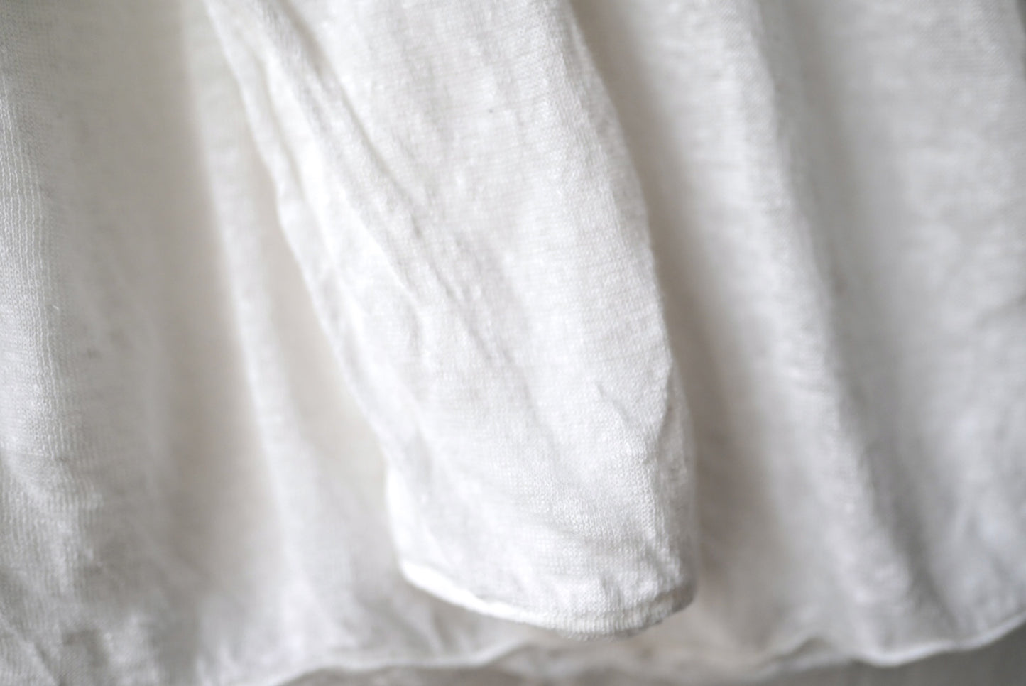 2重クルーネックニットセーター 長袖Tシャツ / Kenland Linen(ケンランドリネン)