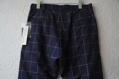 20AW ウィンドウペンチェックサルエルパンツ / sulvam(サルバム)