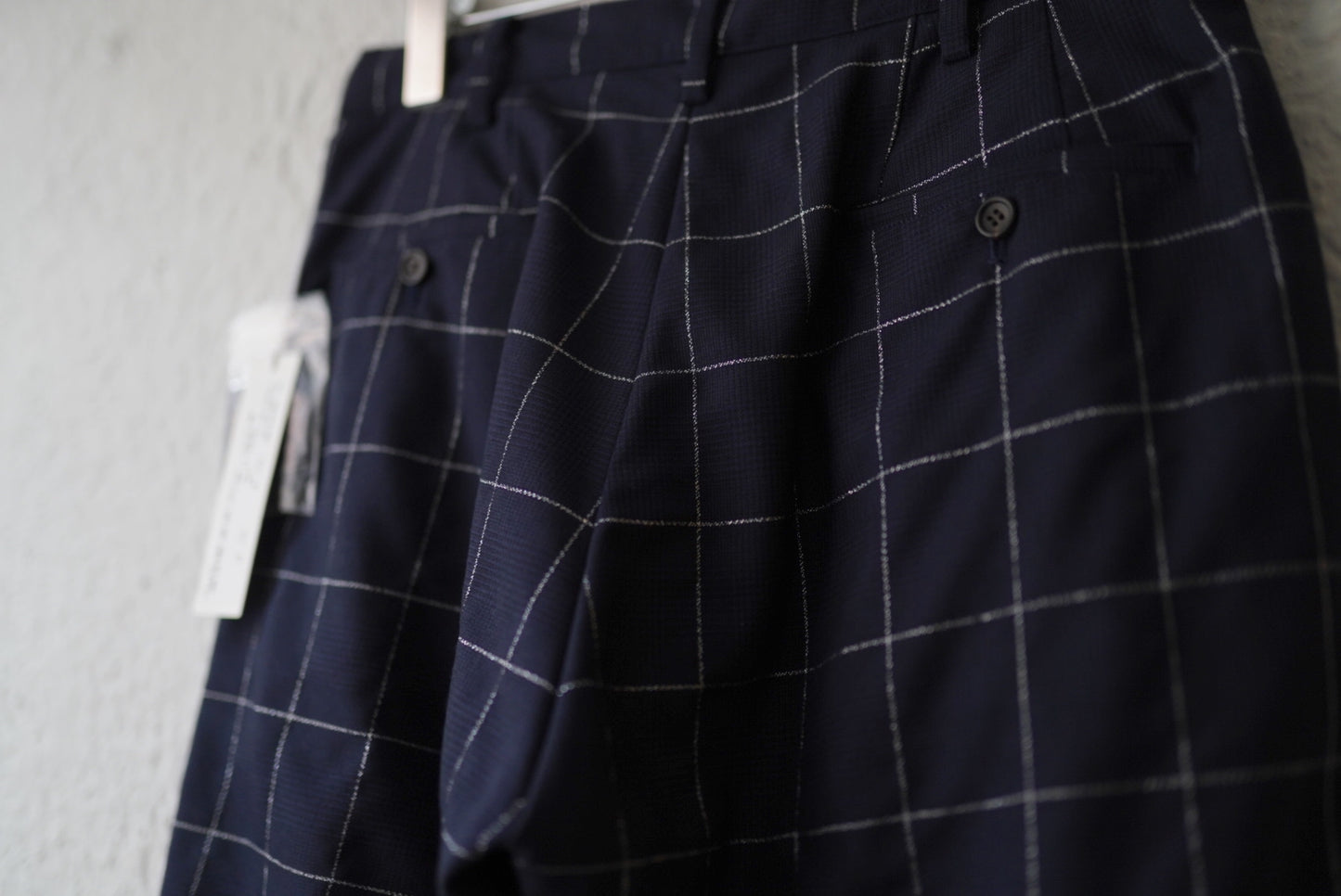 20AW ウィンドウペンチェックサルエルパンツ / sulvam(サルバム)