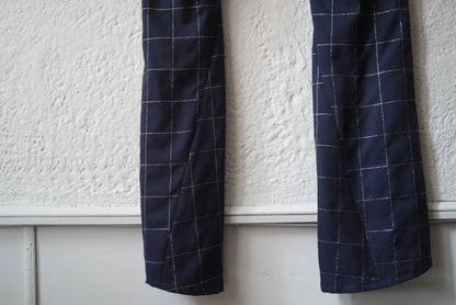 20AW ウィンドウペンチェックサルエルパンツ / sulvam(サルバム)