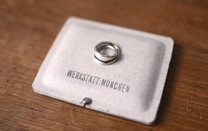 Cross Ring Forged 2重シルバーリング / WERKSTATT:MUNCHEN(ワークスタットミュンヘン)