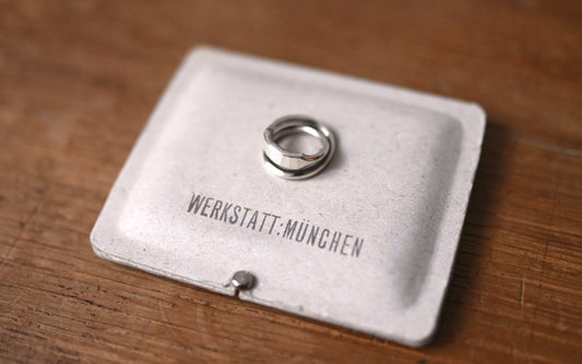 Cross Ring Forged 2重シルバーリング / WERKSTATT:MUNCHEN(ワークスタットミュンヘン)