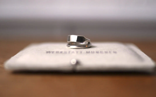 Cross Ring Forged 2重シルバーリング / WERKSTATT:MUNCHEN(ワークスタットミュンヘン)