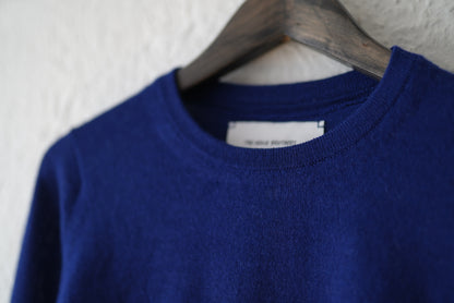 ロイヤルアルパカクルーネックニットセーター ブルー / THE INOUE BROTHERS(ザ イノウエブラザーズ)