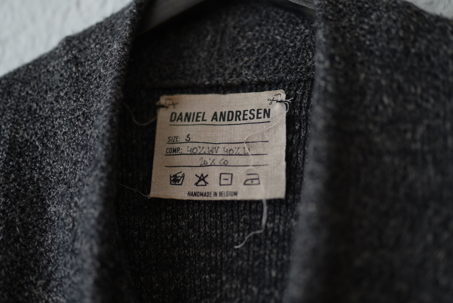 ウールリネンピンニットカーディガンセーター / DANIEL ANDRESEN(ダニエルアンドレセン)