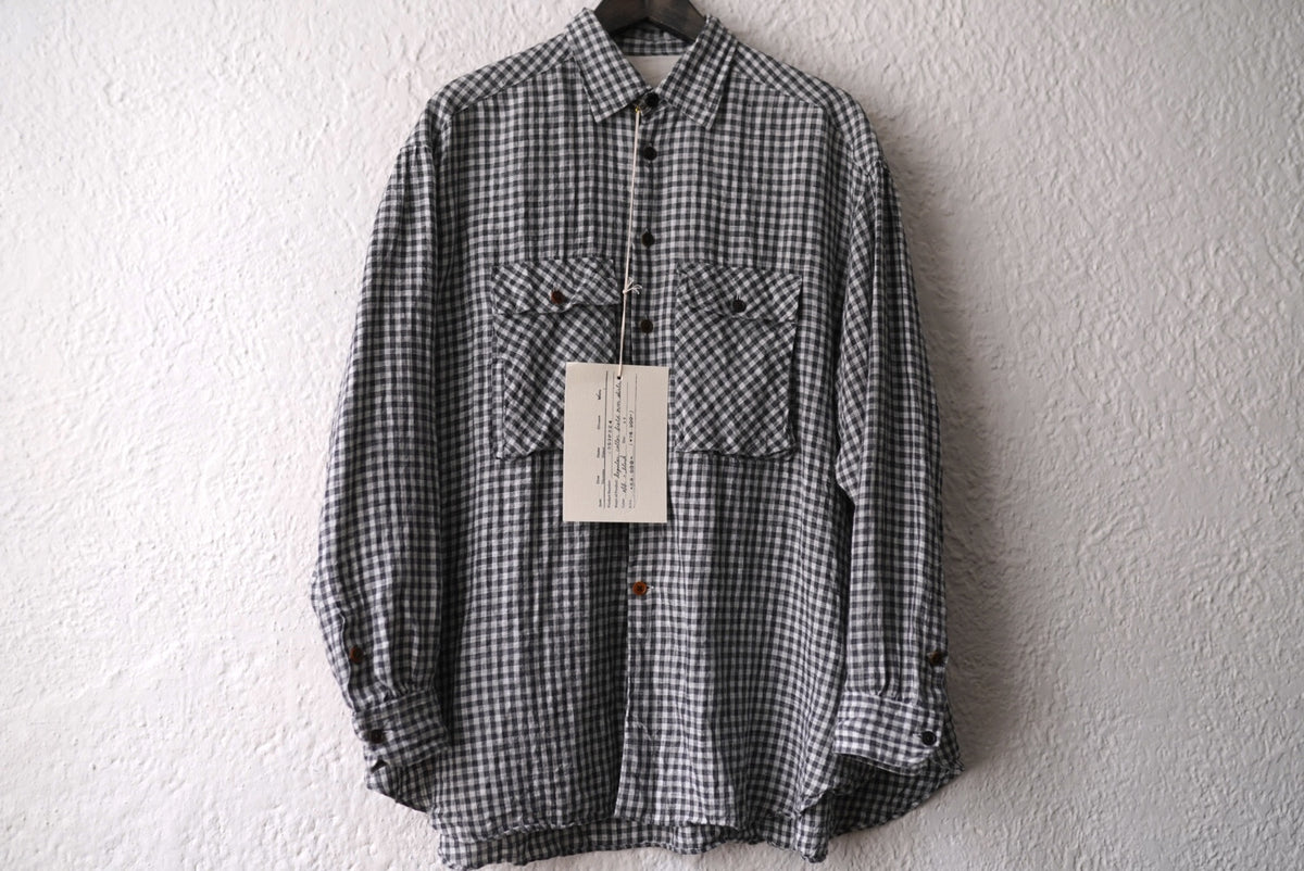 25SS Regular Collar Field Over Shirts オーバーサイズチェックシャツ / the Crooked Tailor(ザ クルーキッドテーラー)