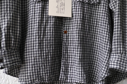 25SS Regular Collar Field Over Shirts オーバーサイズチェックシャツ / the Crooked Tailor(ザ クルーキッドテーラー)