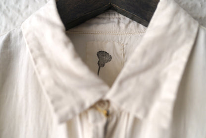 21SS SCALLOPED SHIRT ヴィンテージフレンチリネンシャツ / OLIVER CHURCH(オリバーチャーチ)