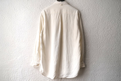 21SS SCALLOPED SHIRT ヴィンテージフレンチリネンシャツ / OLIVER CHURCH(オリバーチャーチ)