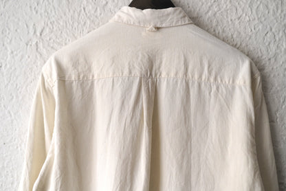 21SS SCALLOPED SHIRT ヴィンテージフレンチリネンシャツ / OLIVER CHURCH(オリバーチャーチ)