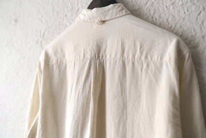 21SS SCALLOPED SHIRT ヴィンテージフレンチリネンシャツ / OLIVER CHURCH(オリバーチャーチ)