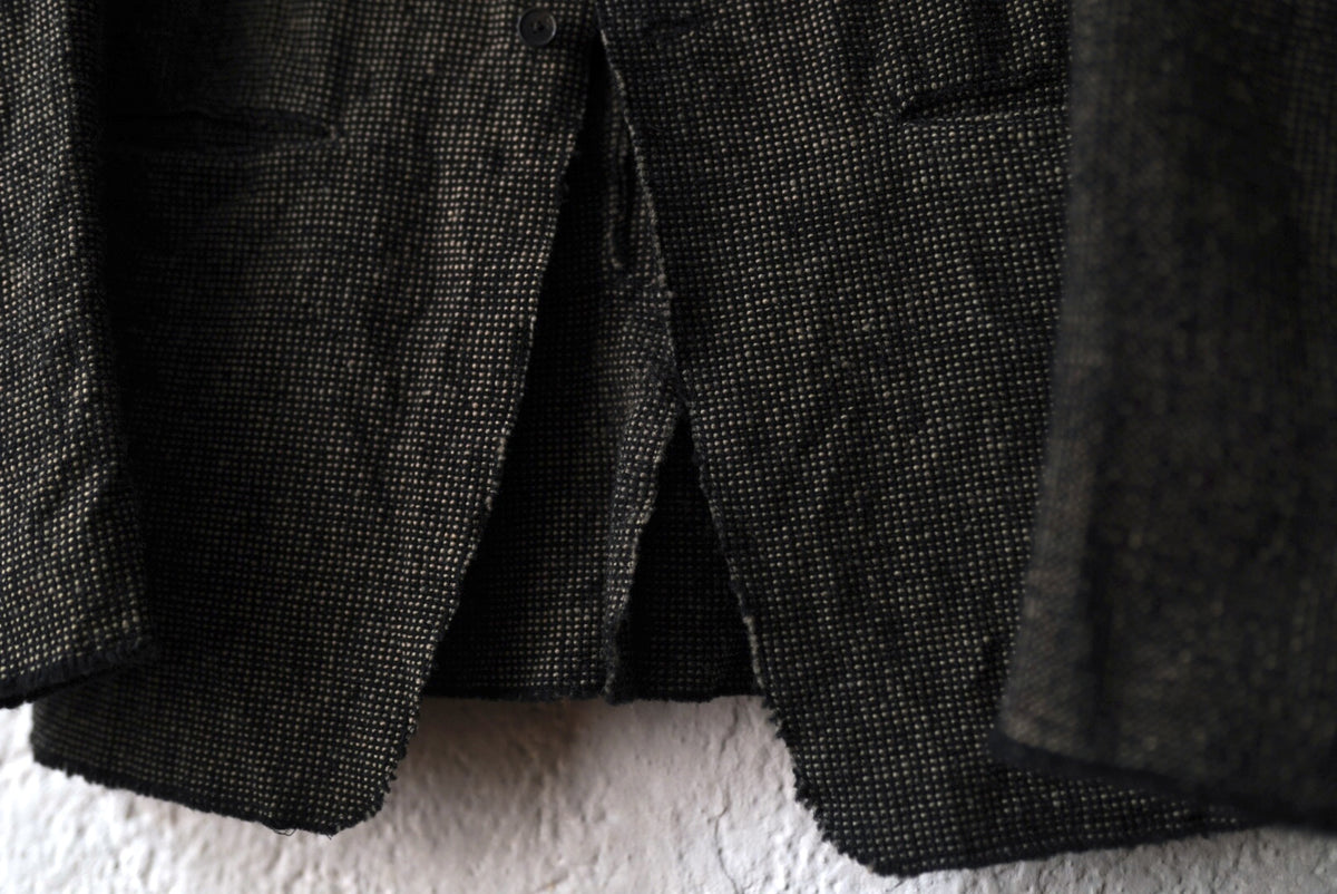 18AW NINA 手織ウールテーラードジャケット / isabella stefanelli(イザベラステファネリ)