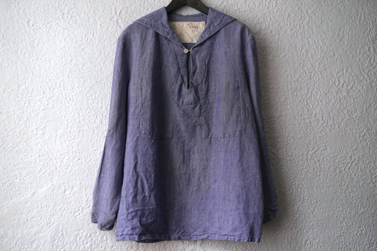1950's フランス軍 フレンチリネンセーラーカラーシャツ / Vintage(ヴィンテージ)