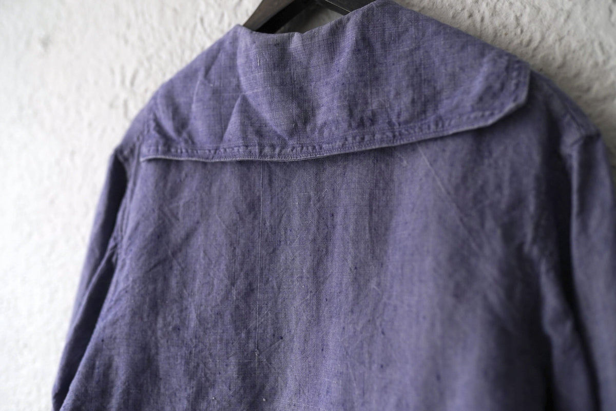 1950's フランス軍 フレンチリネンセーラーカラーシャツ / Vintage(ヴィンテージ)