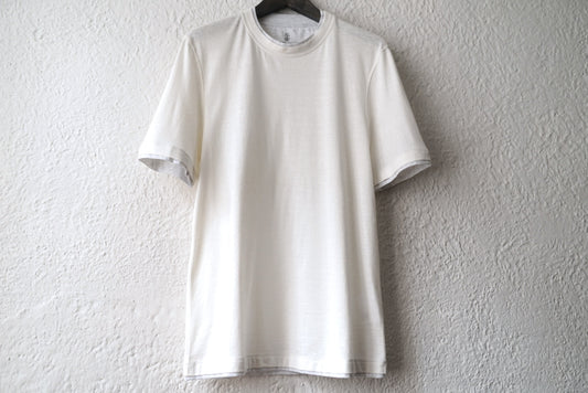 リネンコットンクルーネック半袖Tシャツ / BRUNELLO CUCINELLI(ブルネロクチネリ)