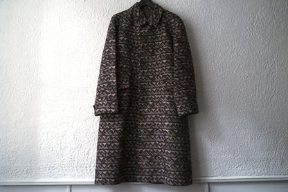 19AW BAL COLLAR COAT 西陣織 細尾 ジャガード織ステンカラーコート / RAINMAKER(レインメーカー)