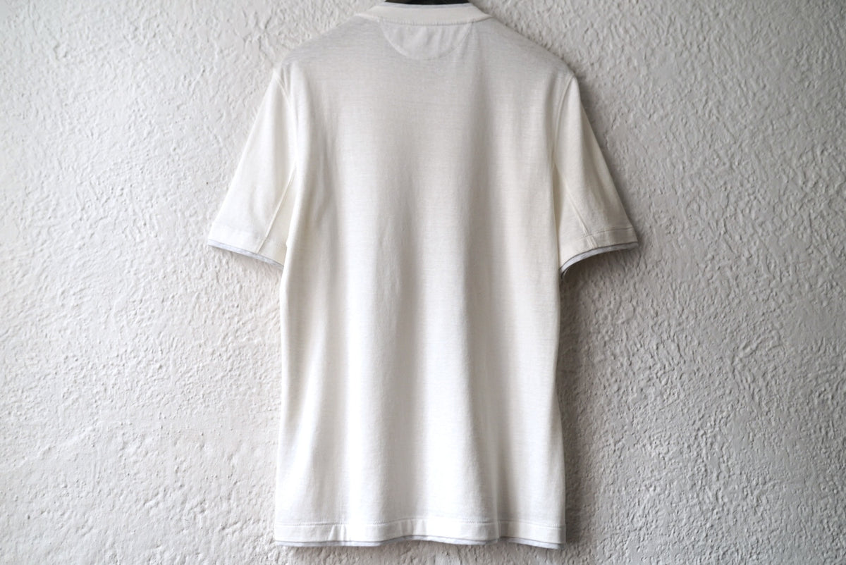 リネンコットンクルーネック半袖Tシャツ / BRUNELLO CUCINELLI(ブルネロクチネリ)