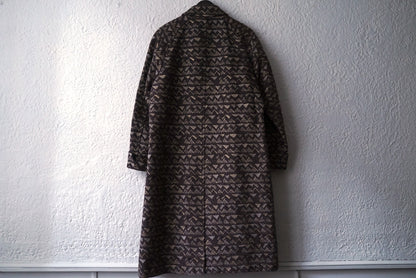 19AW BAL COLLAR COAT 西陣織 細尾 ジャガード織ステンカラーコート / RAINMAKER(レインメーカー)