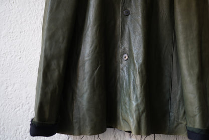 17AW ウォッシャブルレザージャケット / m.a+(エムエークロス)