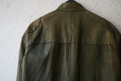 17AW ウォッシャブルレザージャケット / m.a+(エムエークロス)