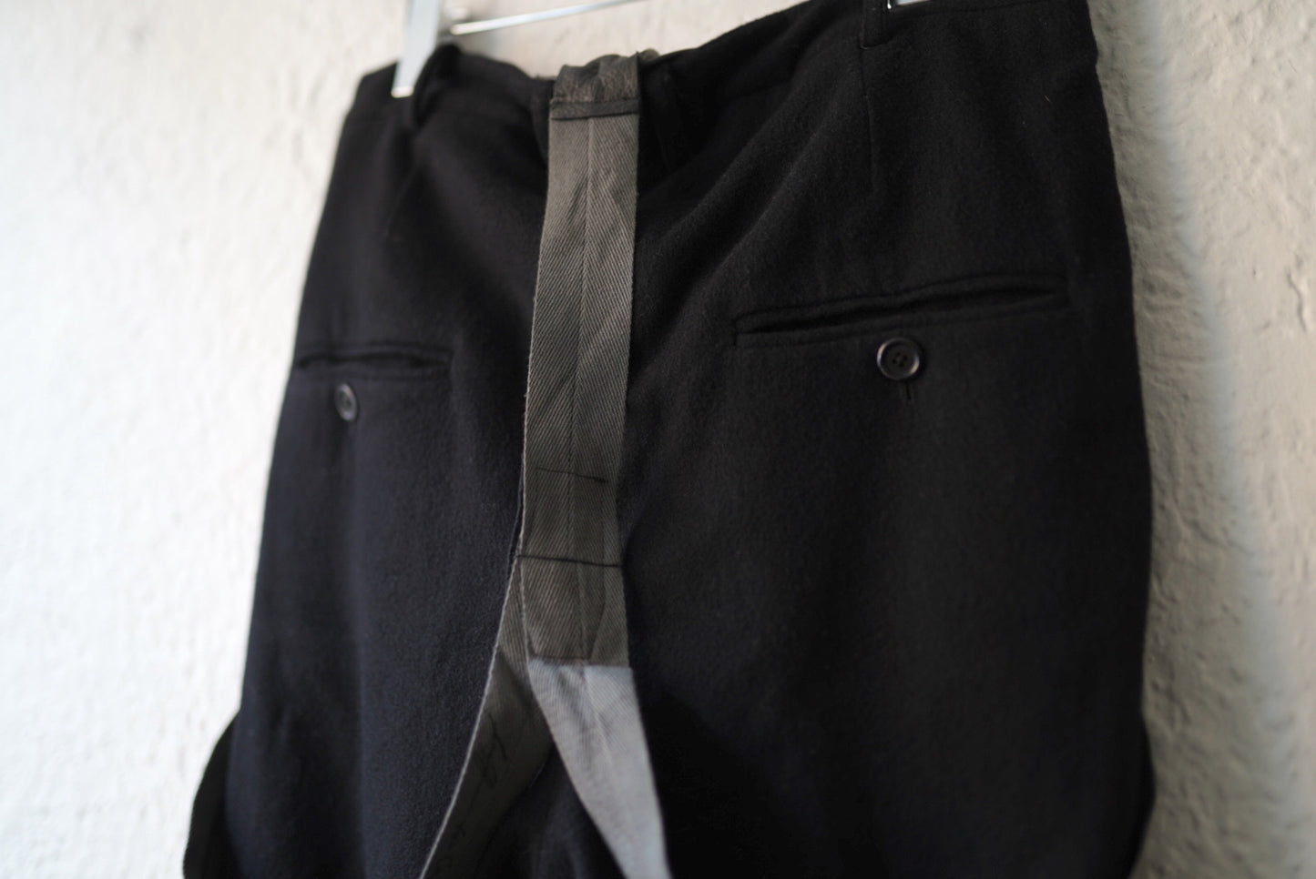 16AW カシミヤサスペンダーパンツ / Geoffrey.B.Small(ジェフリービースモール)