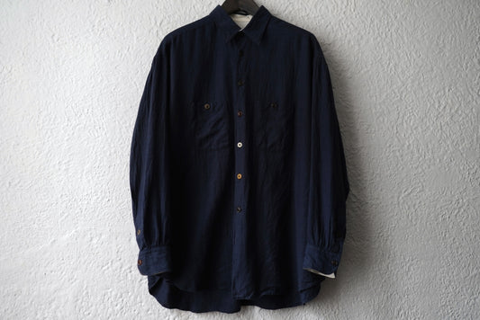 20AW Over Shirts ナローカラーダブルポケットオーバーシャツ / the Crooked Tailor(ザ クルーキッドテーラー)
