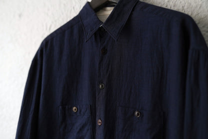 20AW Over Shirts ナローカラーダブルポケットオーバーシャツ / the Crooked Tailor(ザ クルーキッドテーラー)