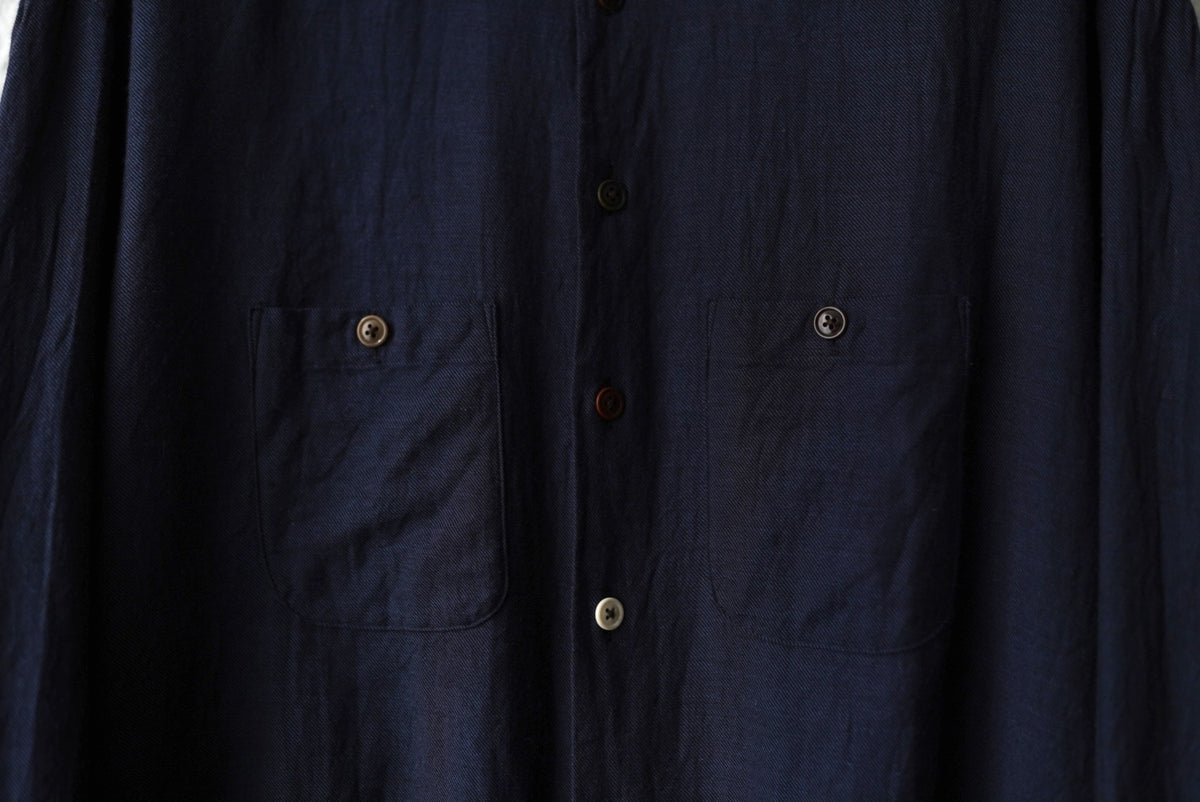 20AW Over Shirts ナローカラーダブルポケットオーバーシャツ / the Crooked Tailor(ザ クルーキッドテーラー)