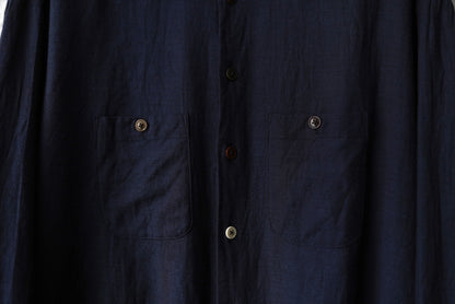 20AW Over Shirts ナローカラーダブルポケットオーバーシャツ / the Crooked Tailor(ザ クルーキッドテーラー)