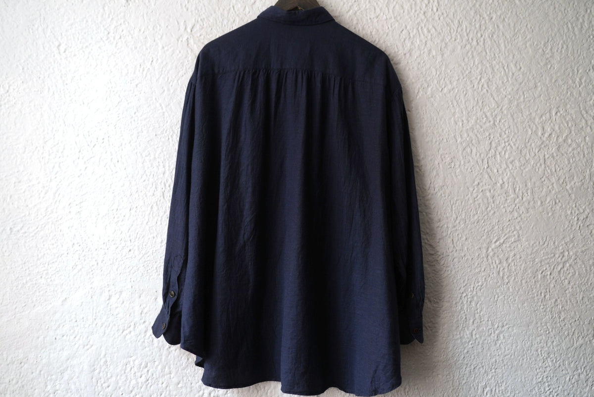 20AW Over Shirts ナローカラーダブルポケットオーバーシャツ / the Crooked Tailor(ザ クルーキッドテーラー)