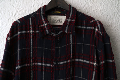 19AW コットンウールチェックシャツコート / ARCHIVIO J.M.Ribot(アルキヴィオ J.M.リボット)