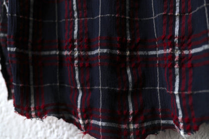19AW コットンウールチェックシャツコート / ARCHIVIO J.M.Ribot(アルキヴィオ J.M.リボット)