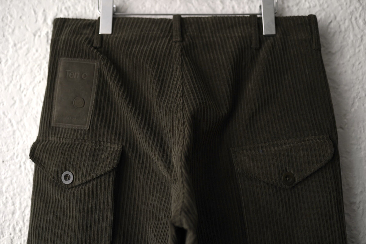 25AW PANTALONE CARGO 製品染コーデュロイカーゴパンツ / TEN-C(テンシー)
