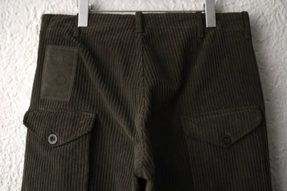 25AW PANTALONE CARGO 製品染コーデュロイカーゴパンツ / TEN-C(テンシー)