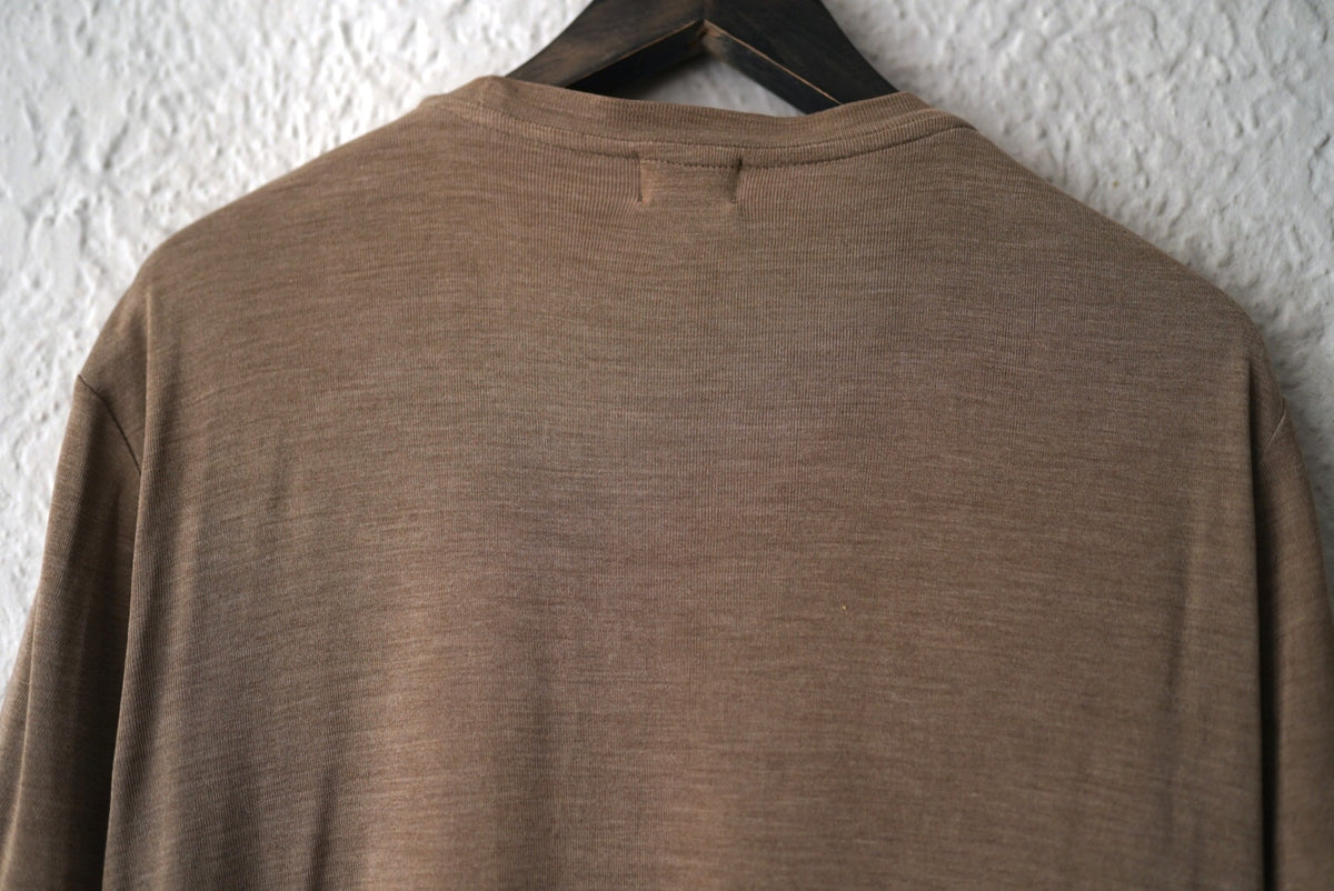 シルクジャージー半袖クルーネックTシャツ ベージュ / OPUS JAPAN(オーパスジャパン)