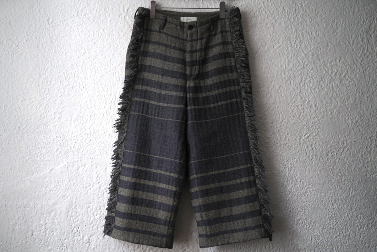 22AW Vertical Gradation Pants ジャガードボーダートラウザーズパンツ / amachi.(アマチ)