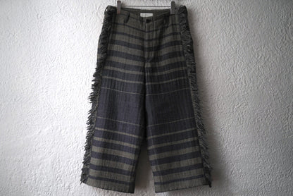 22AW Vertical Gradation Pants ジャガードボーダートラウザーズパンツ / amachi.(アマチ)