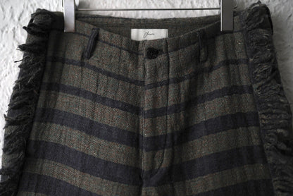 22AW Vertical Gradation Pants ジャガードボーダートラウザーズパンツ / amachi.(アマチ)