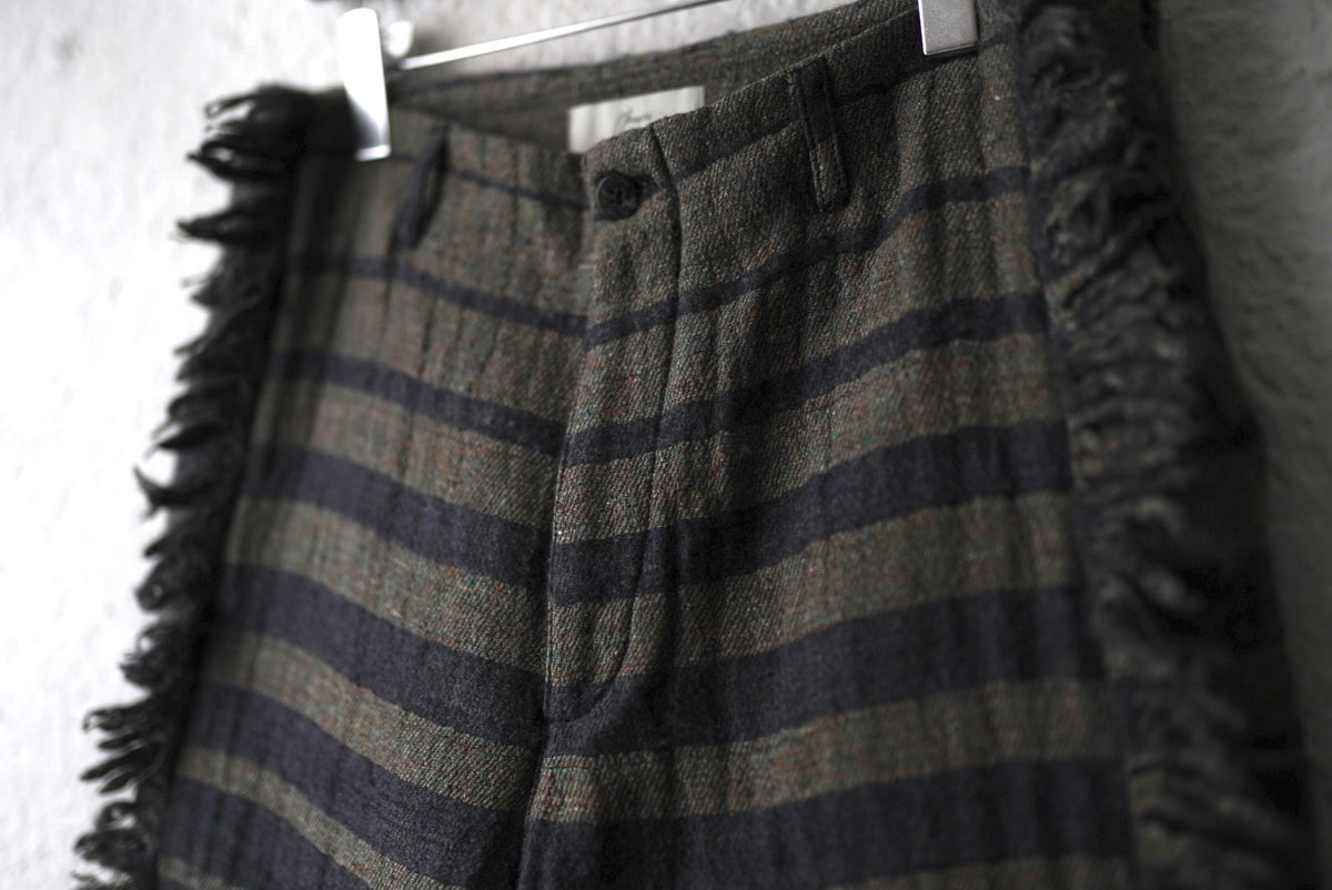22AW Vertical Gradation Pants ジャガードボーダートラウザーズパンツ / amachi.(アマチ)
