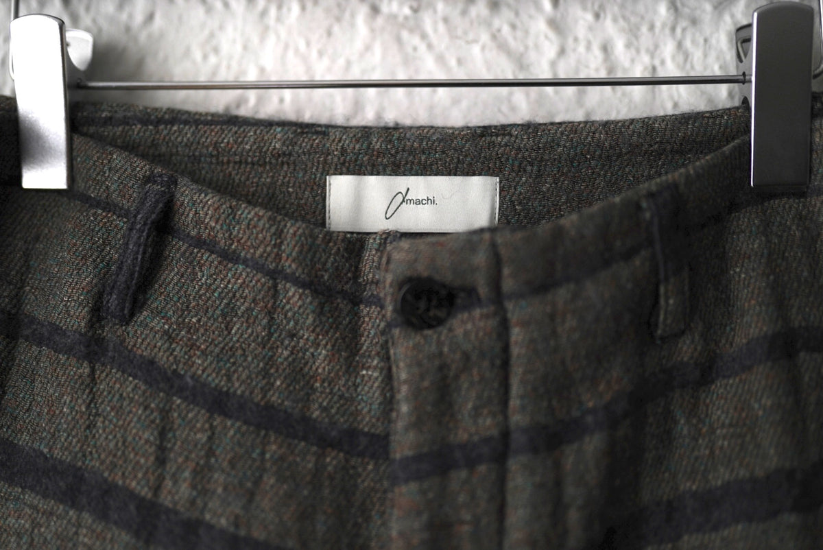 22AW Vertical Gradation Pants ジャガードボーダートラウザーズパンツ / amachi.(アマチ)