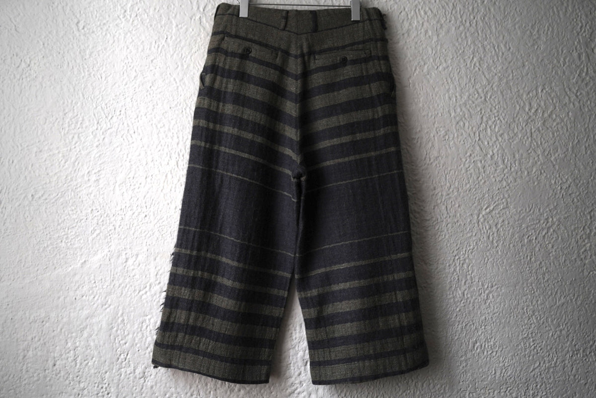 22AW Vertical Gradation Pants ジャガードボーダートラウザーズパンツ / amachi.(アマチ)