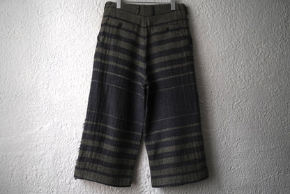 22AW Vertical Gradation Pants ジャガードボーダートラウザーズパンツ / amachi.(アマチ)