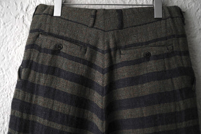 22AW Vertical Gradation Pants ジャガードボーダートラウザーズパンツ / amachi.(アマチ)
