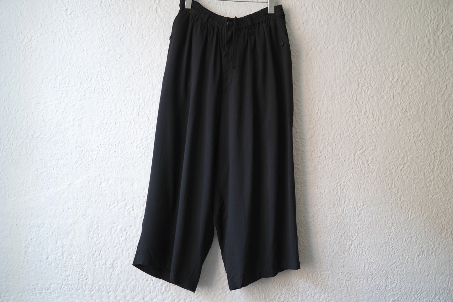 17SS ギャバジンドローコードイージーパンツ / Yohji Yamamoto POUR HOMME(ヨウジヤマモトプールオム)