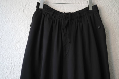 17SS ギャバジンドローコードイージーパンツ / Yohji Yamamoto POUR HOMME(ヨウジヤマモトプールオム)